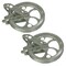 Ben-Mor Inc Laundry Clothesline Pulley Wheel Rustproof Zinc 8" Pack of 2